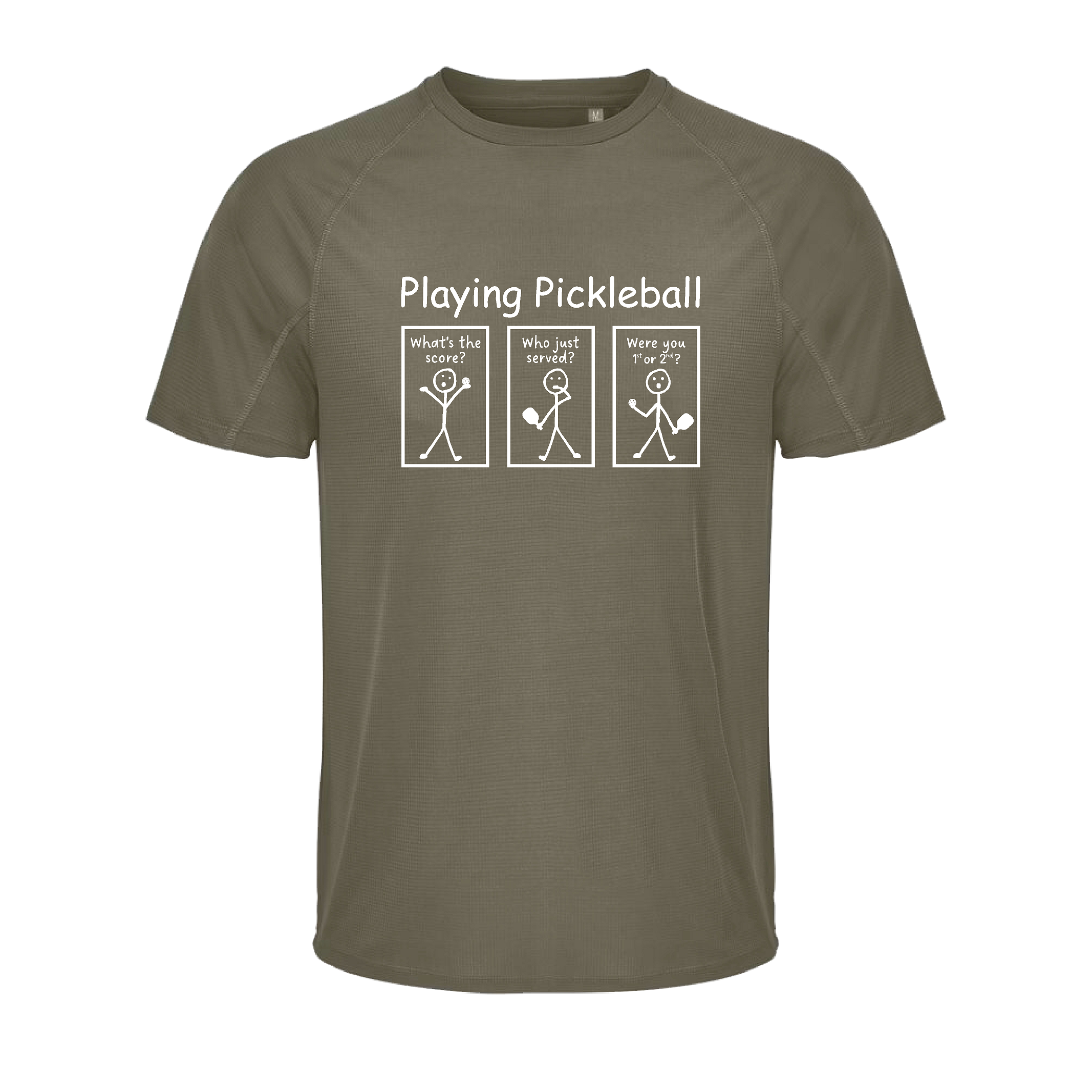 Playing Pickleball-Trøjen - Army