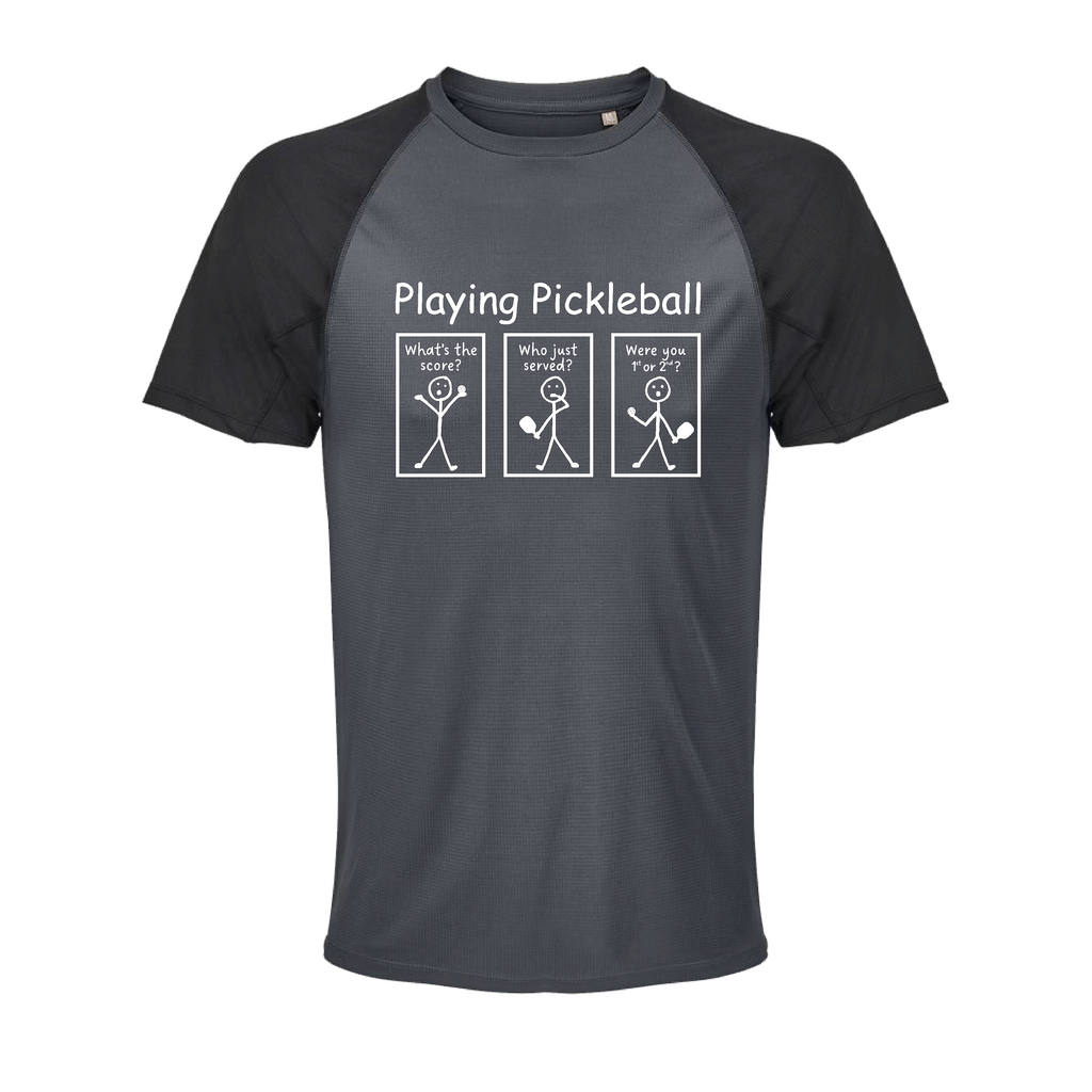 Playing Pickleball-Trøjen - Black/Grey