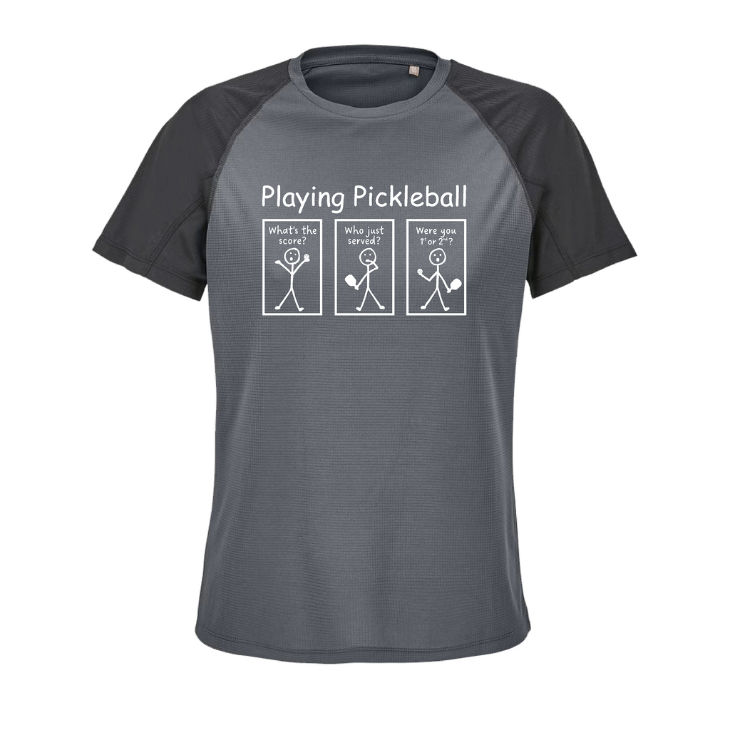 Playing Pickleball-Trøjen - Black/Grey