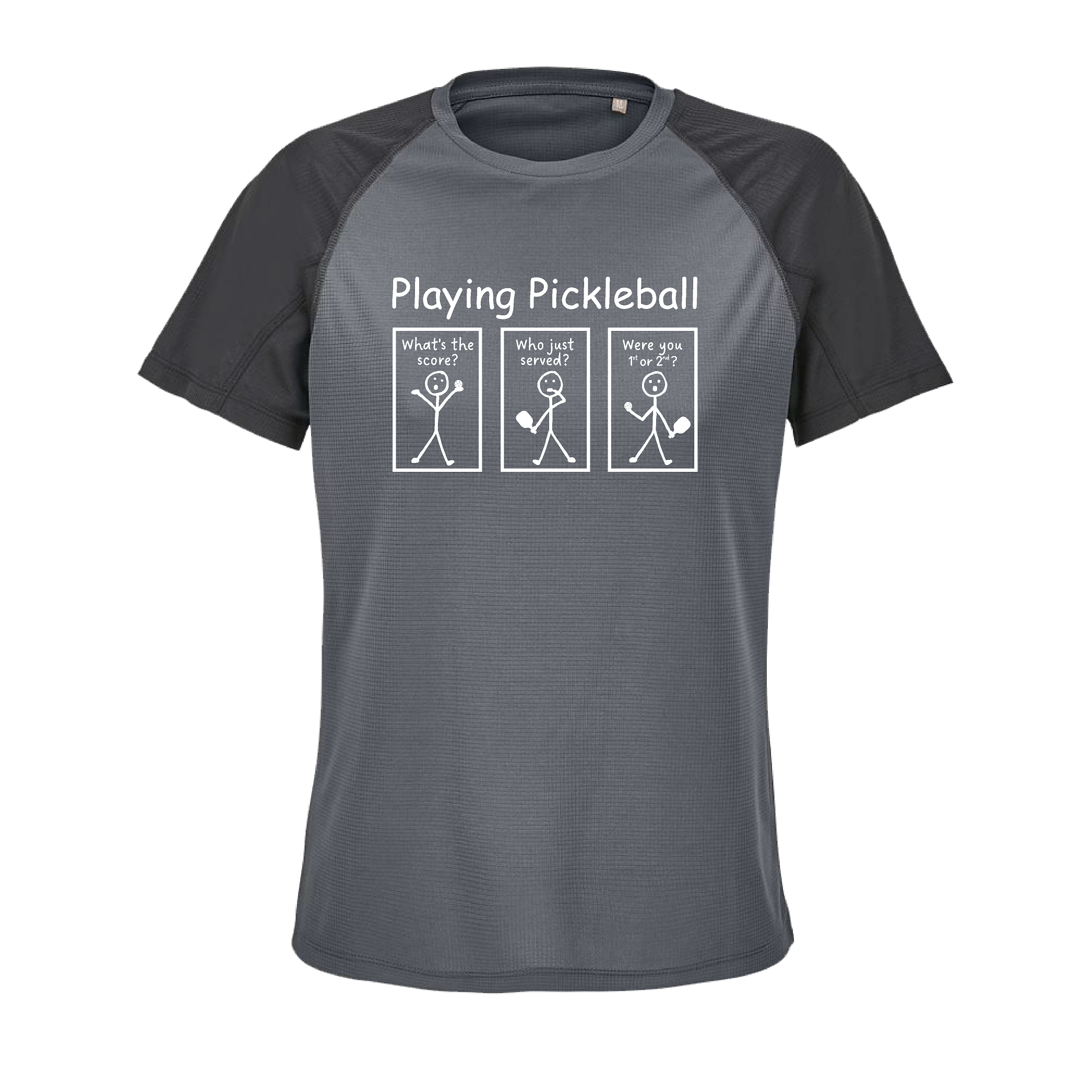 Playing Pickleball-Trøjen - Black/Grey