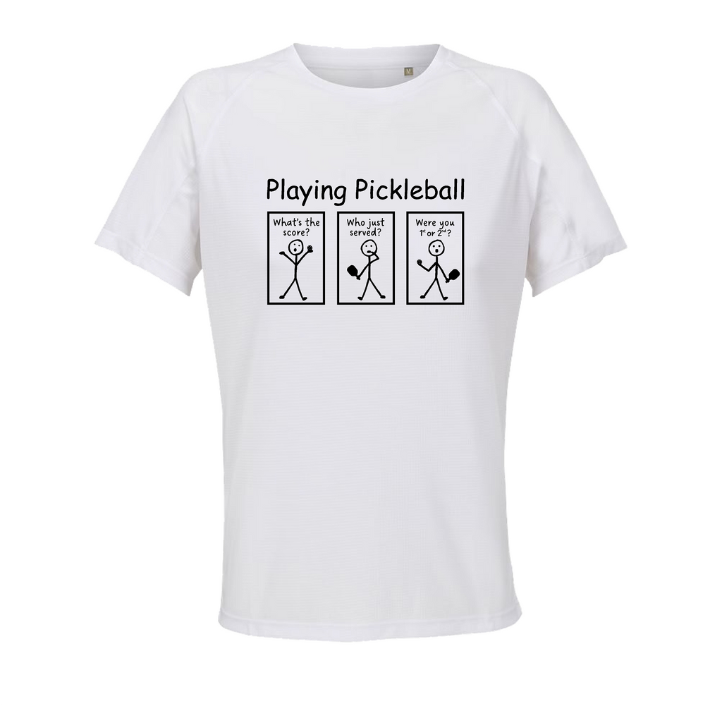 Playing Pickleball-Trøjen - White