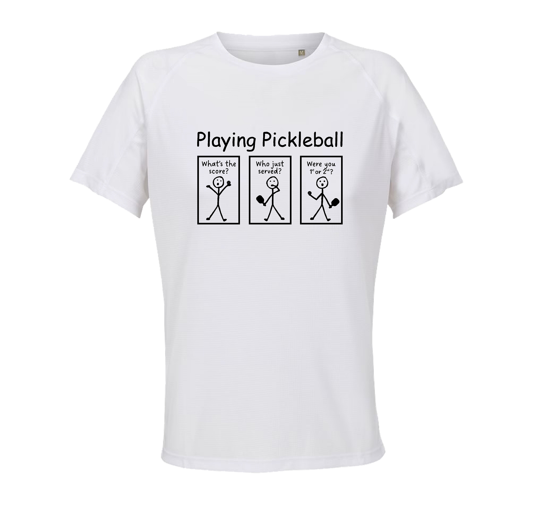 Playing Pickleball-Trøjen - White