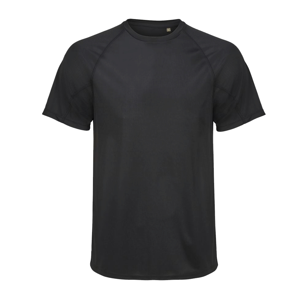 Sort unisex T-shirt set forfra